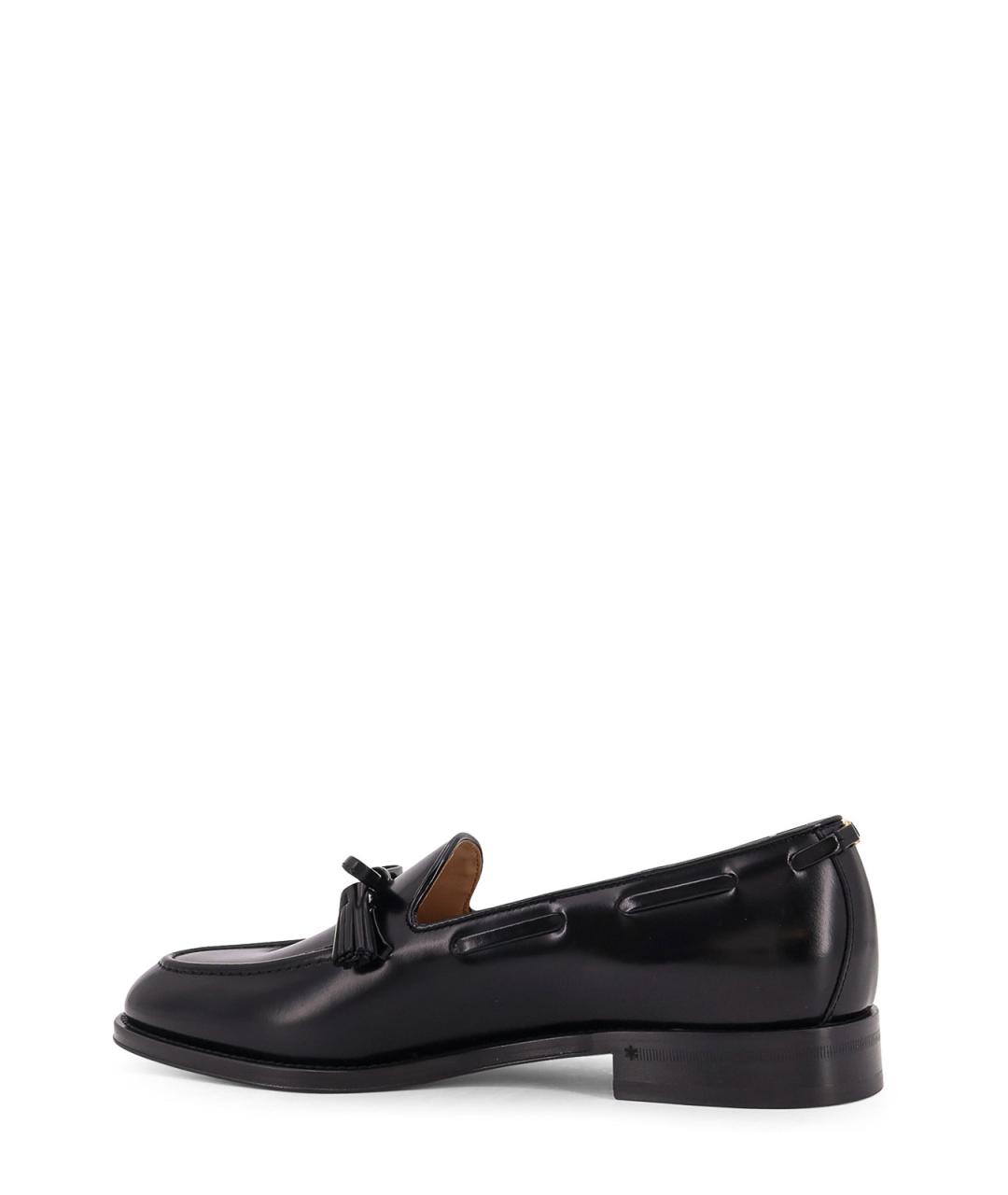 VALENTINO Черные кожаные лоферы, фото 3