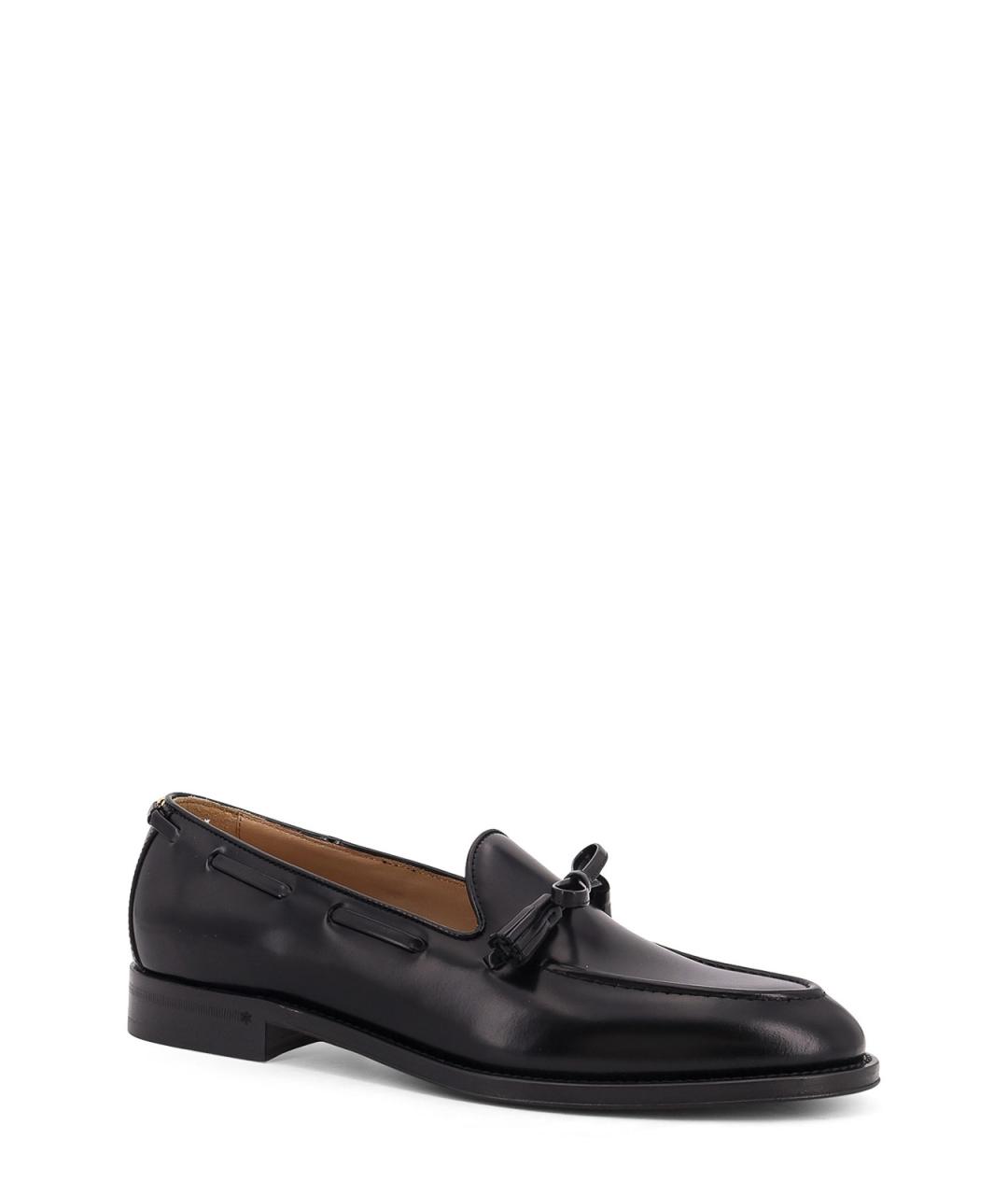 VALENTINO Черные кожаные лоферы, фото 2