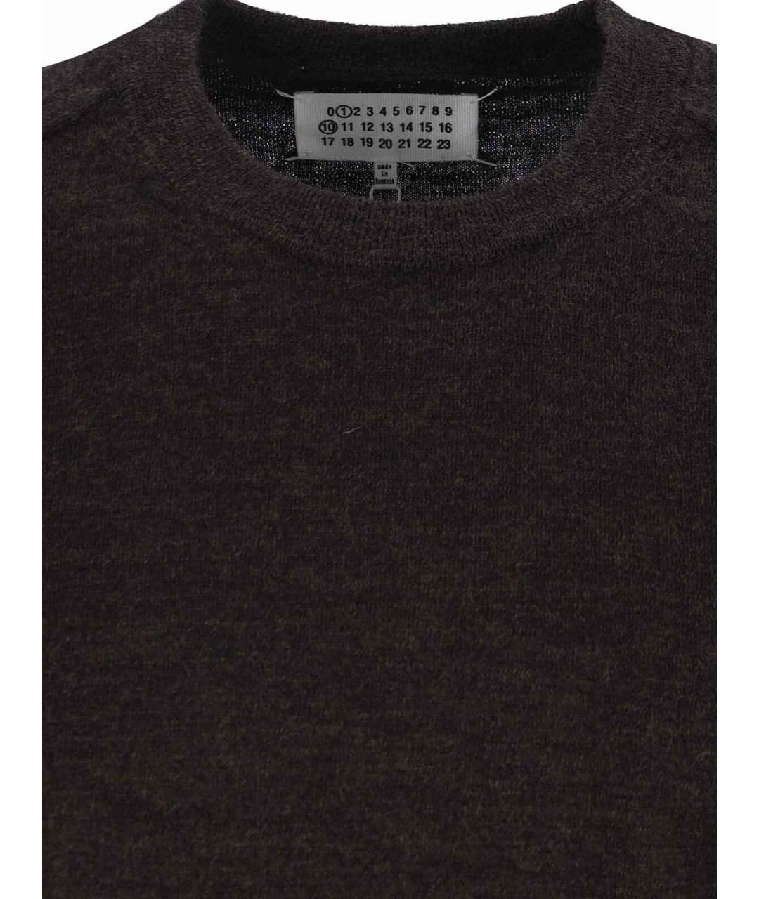 MAISON MARGIELA Коричневый шерстяной джемпер / свитер, фото 3