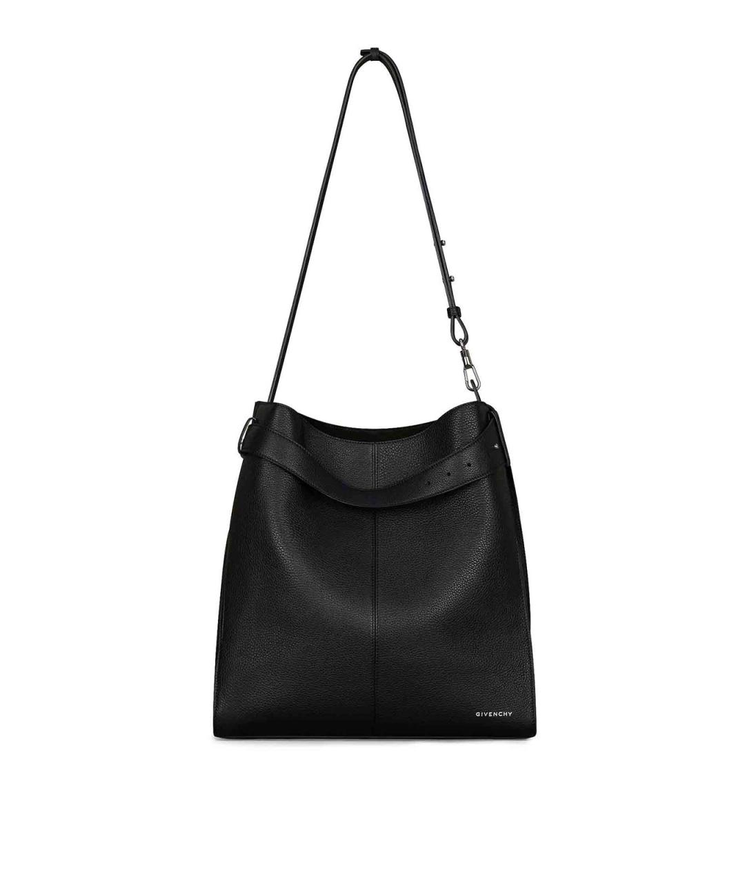 GIVENCHY Черная кожаная сумка на плечо, фото 1