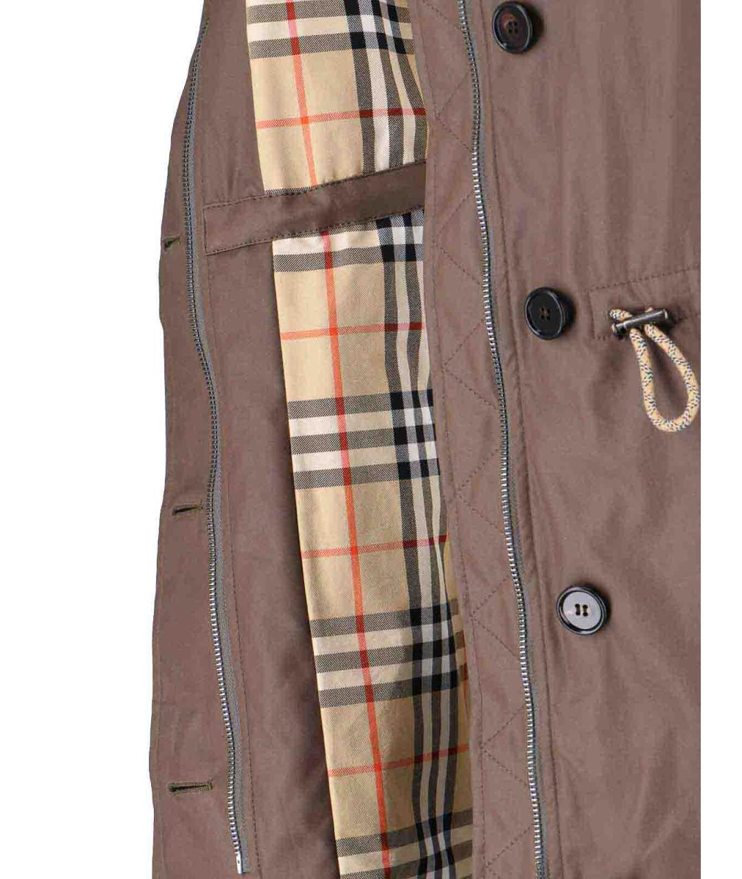 BURBERRY Хаки хлопковая парка, фото 5