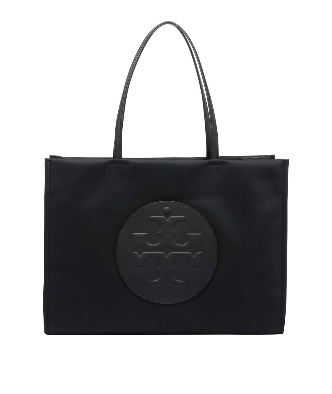 TORY BURCH Черная тканевая сумка тоут, фото 1