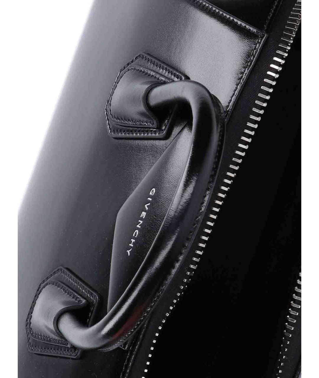 GIVENCHY Черная кожаная сумка тоут, фото 4