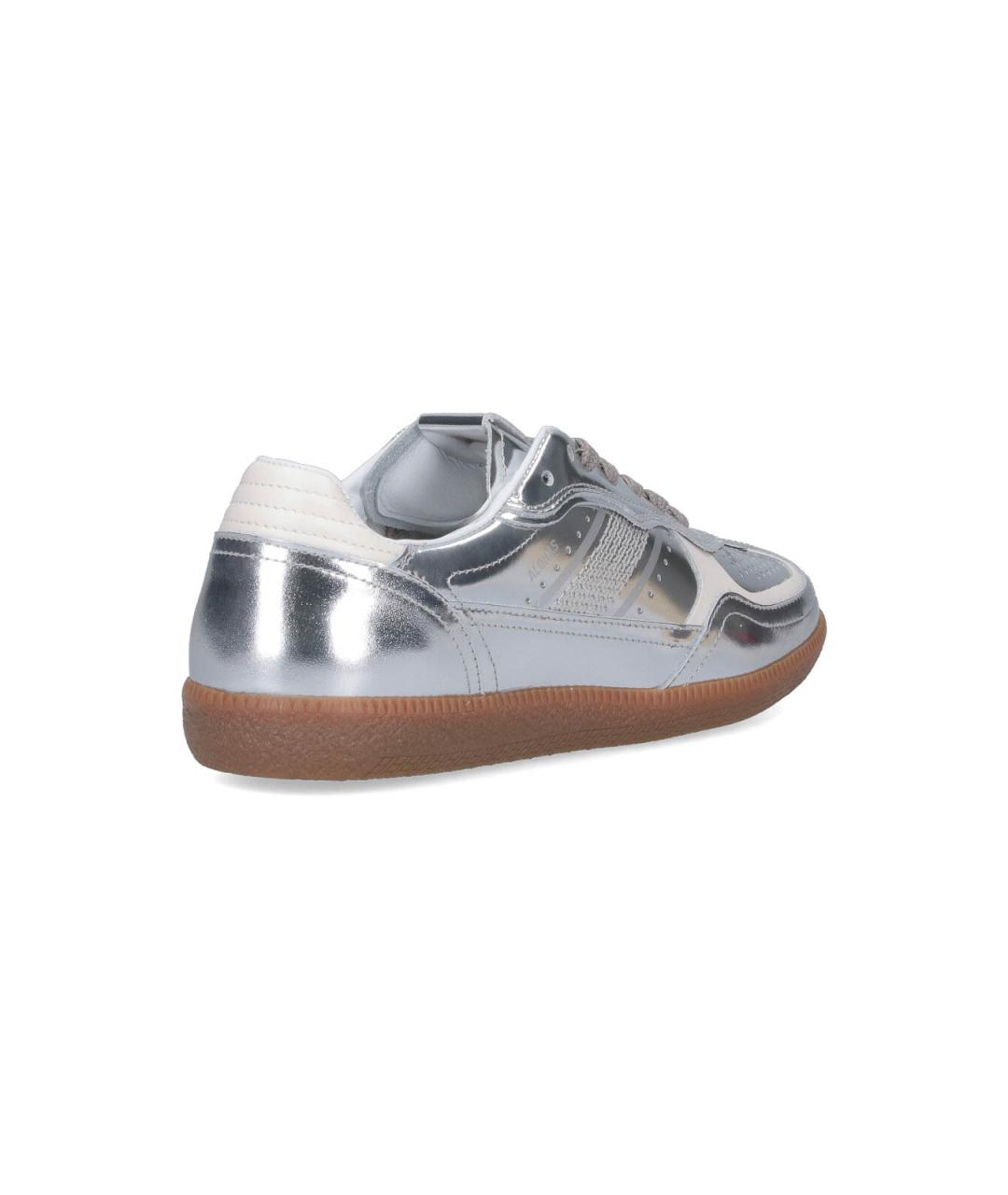ALOHAS Серебряные кожаные кроссовки, фото 4