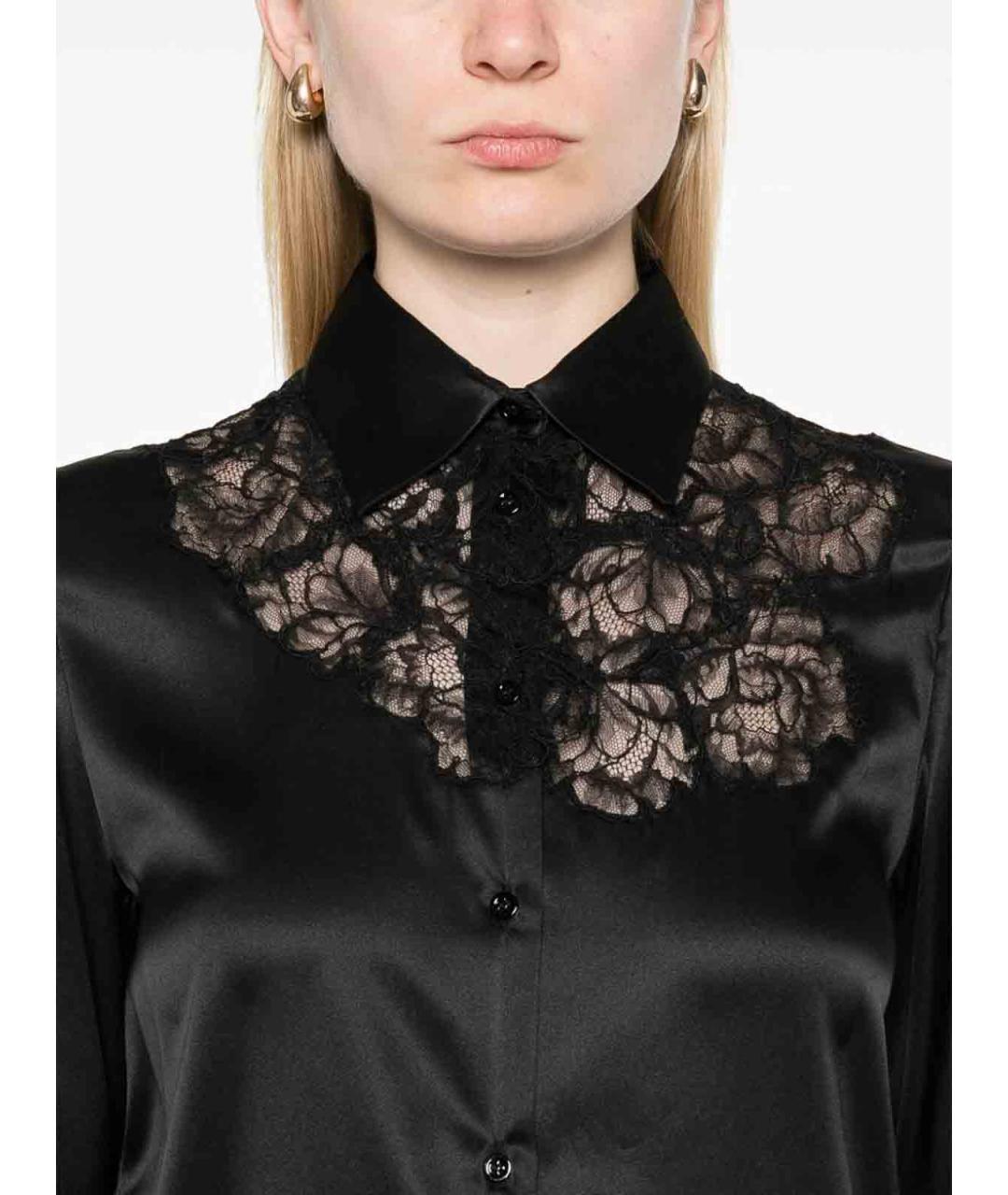 ERMANNO SCERVINO Черная хлопковая рубашка, фото 5