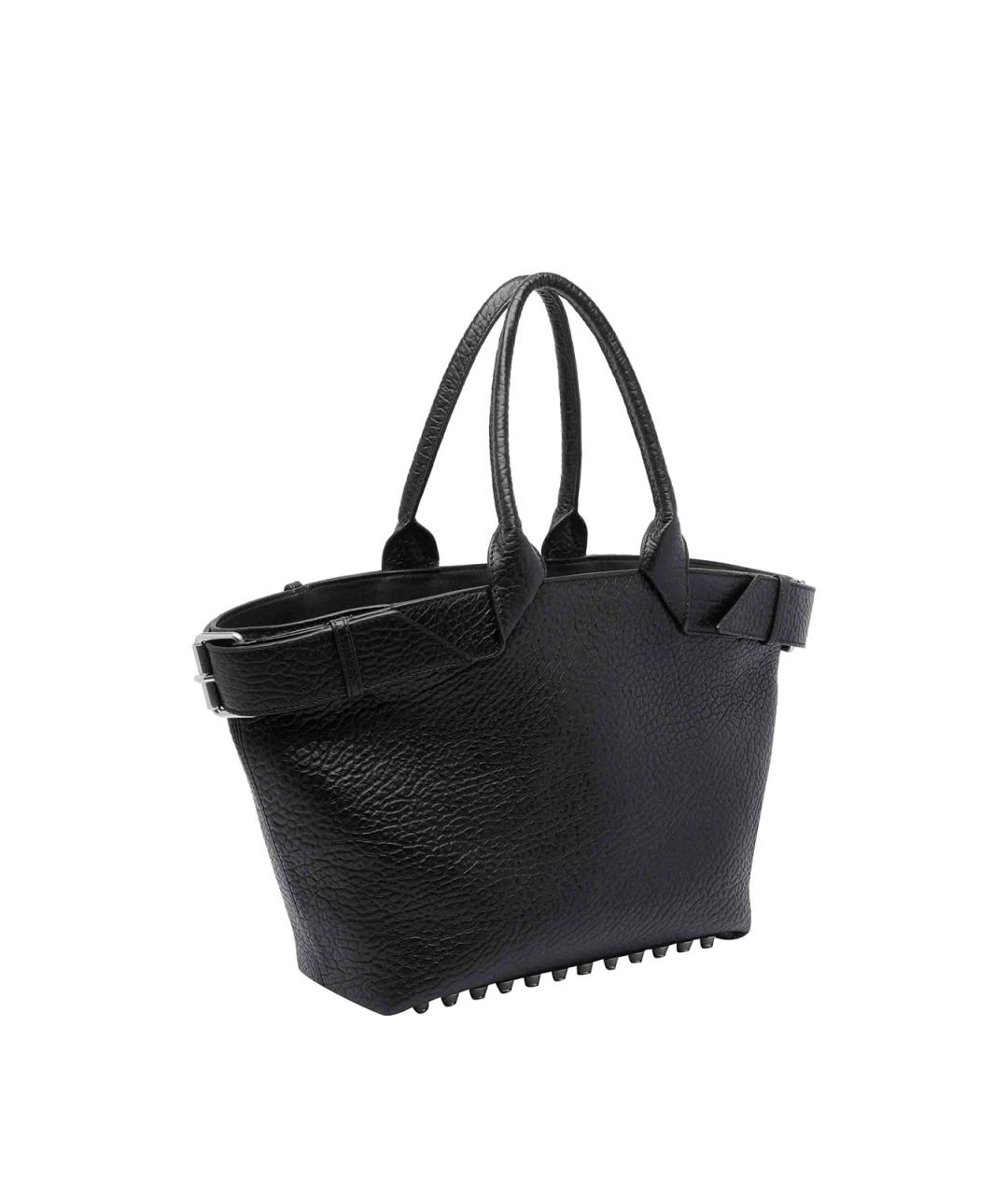 ALEXANDER WANG Черная кожаная сумка через плечо, фото 2