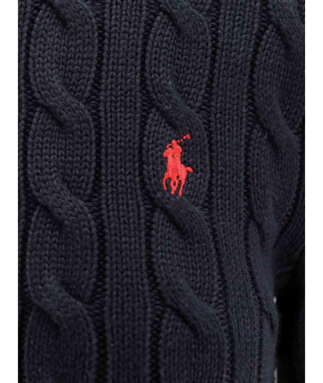 POLO RALPH LAUREN Синий хлопковый кардиган, фото 3