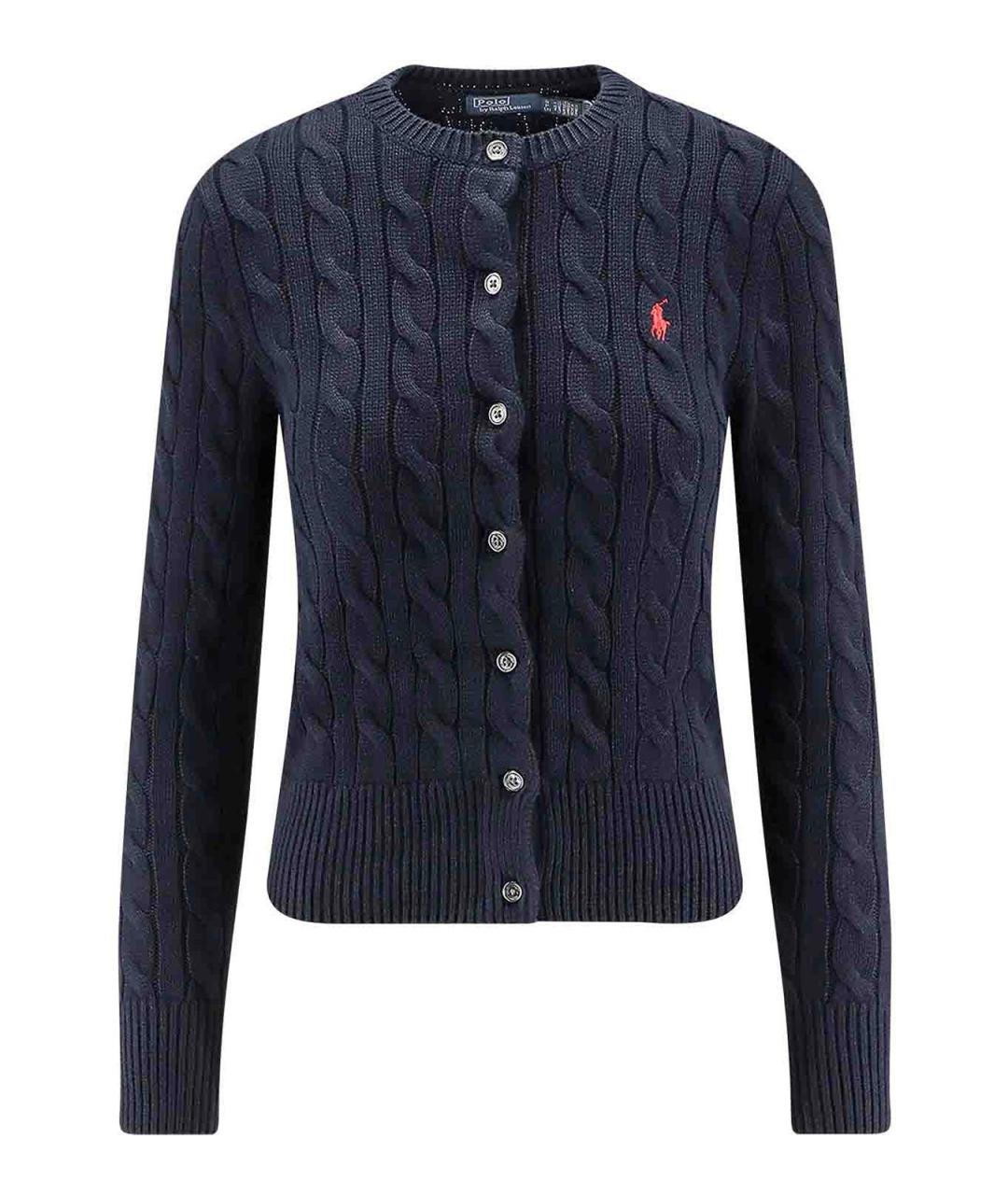 POLO RALPH LAUREN Синий хлопковый кардиган, фото 1
