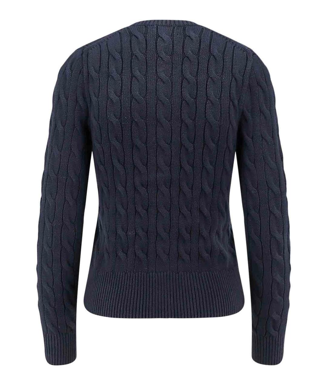 POLO RALPH LAUREN Синий хлопковый кардиган, фото 2