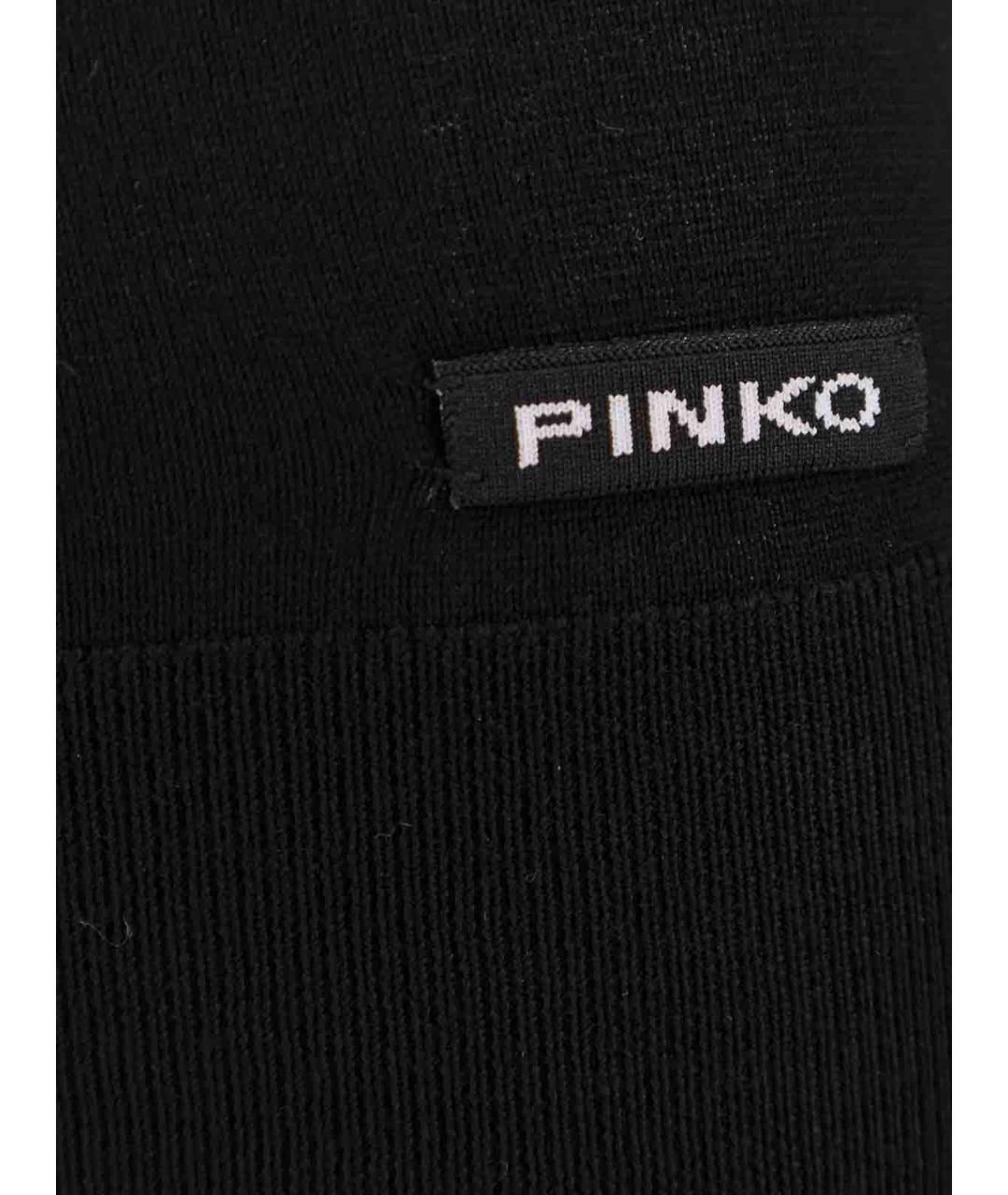 PINKO Черный шерстяной джемпер / свитер, фото 3