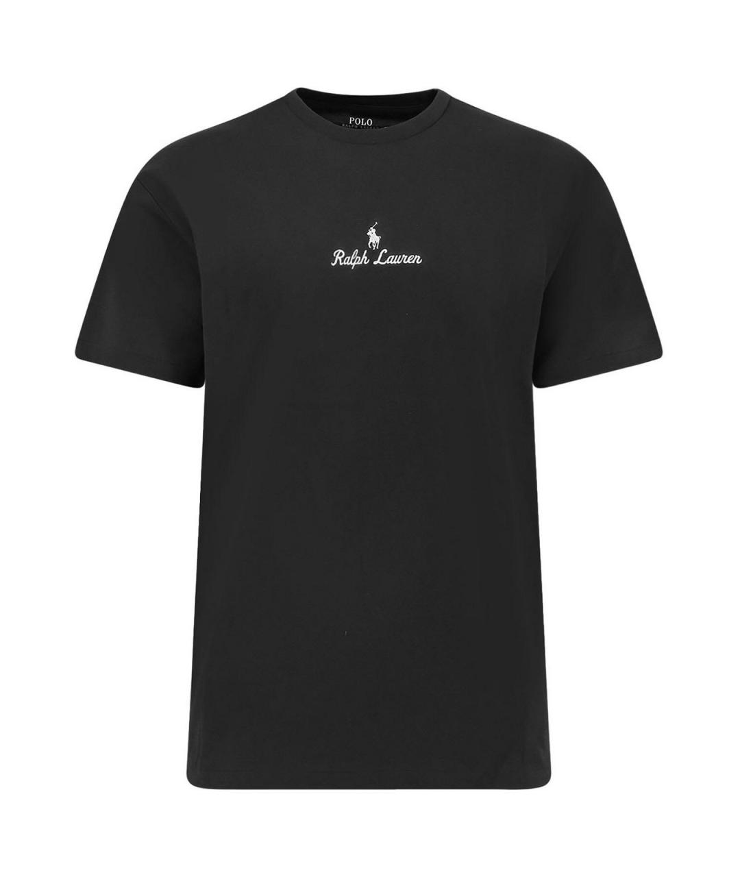 POLO RALPH LAUREN Черная хлопковая футболка, фото 1