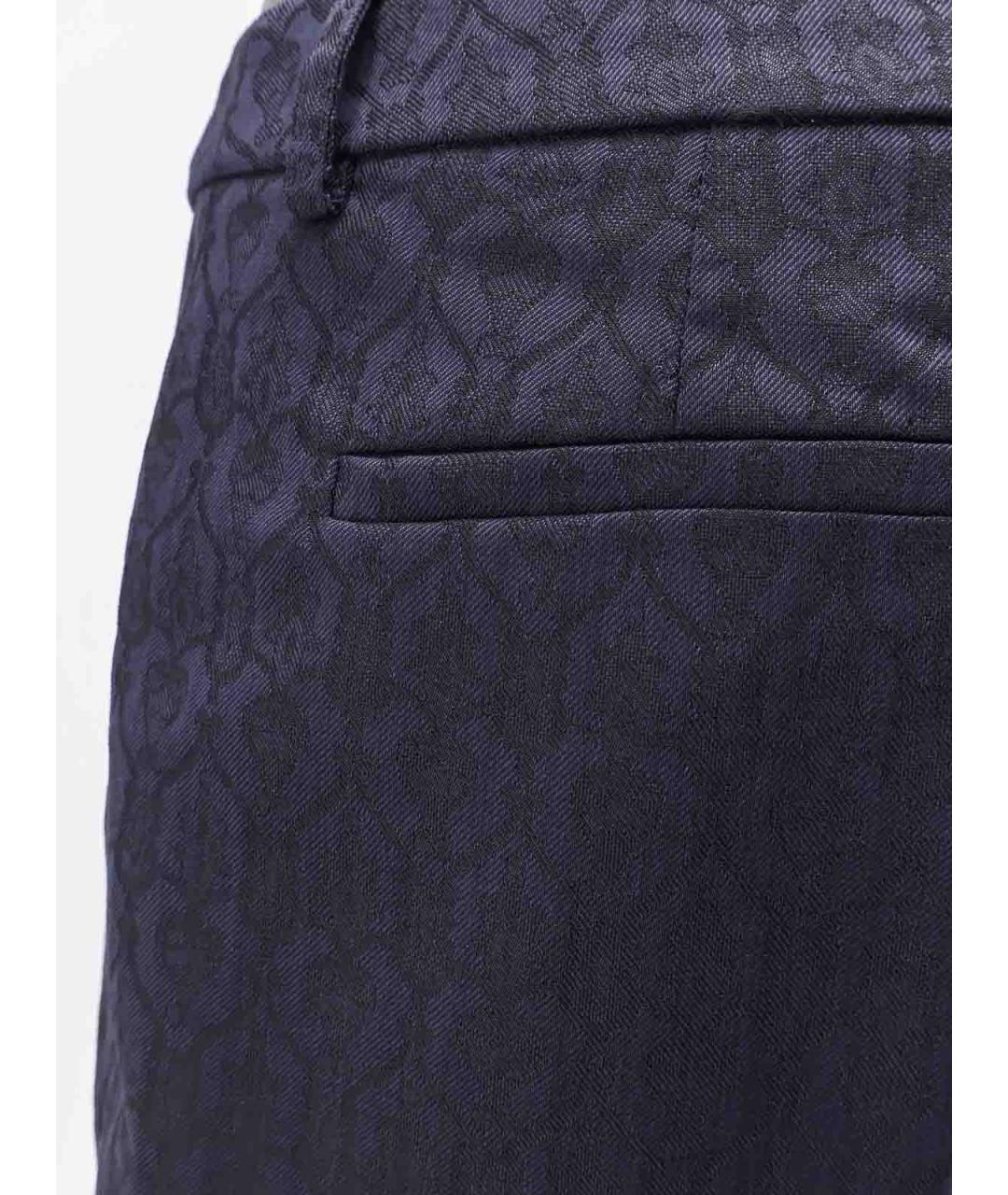 ETRO Черные шерстяные брюки широкие, фото 3