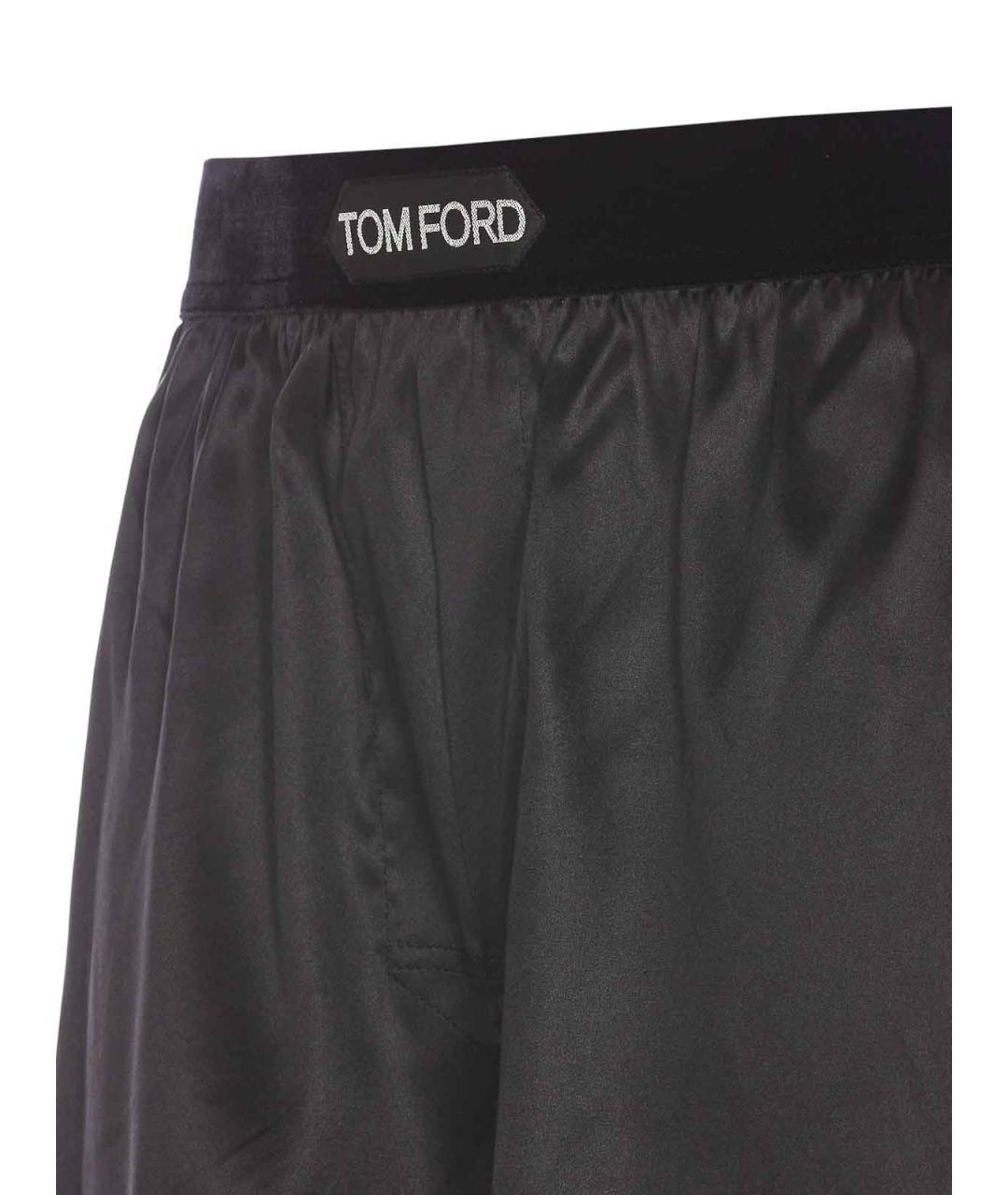 TOM FORD Черные шелковые плавки, фото 3