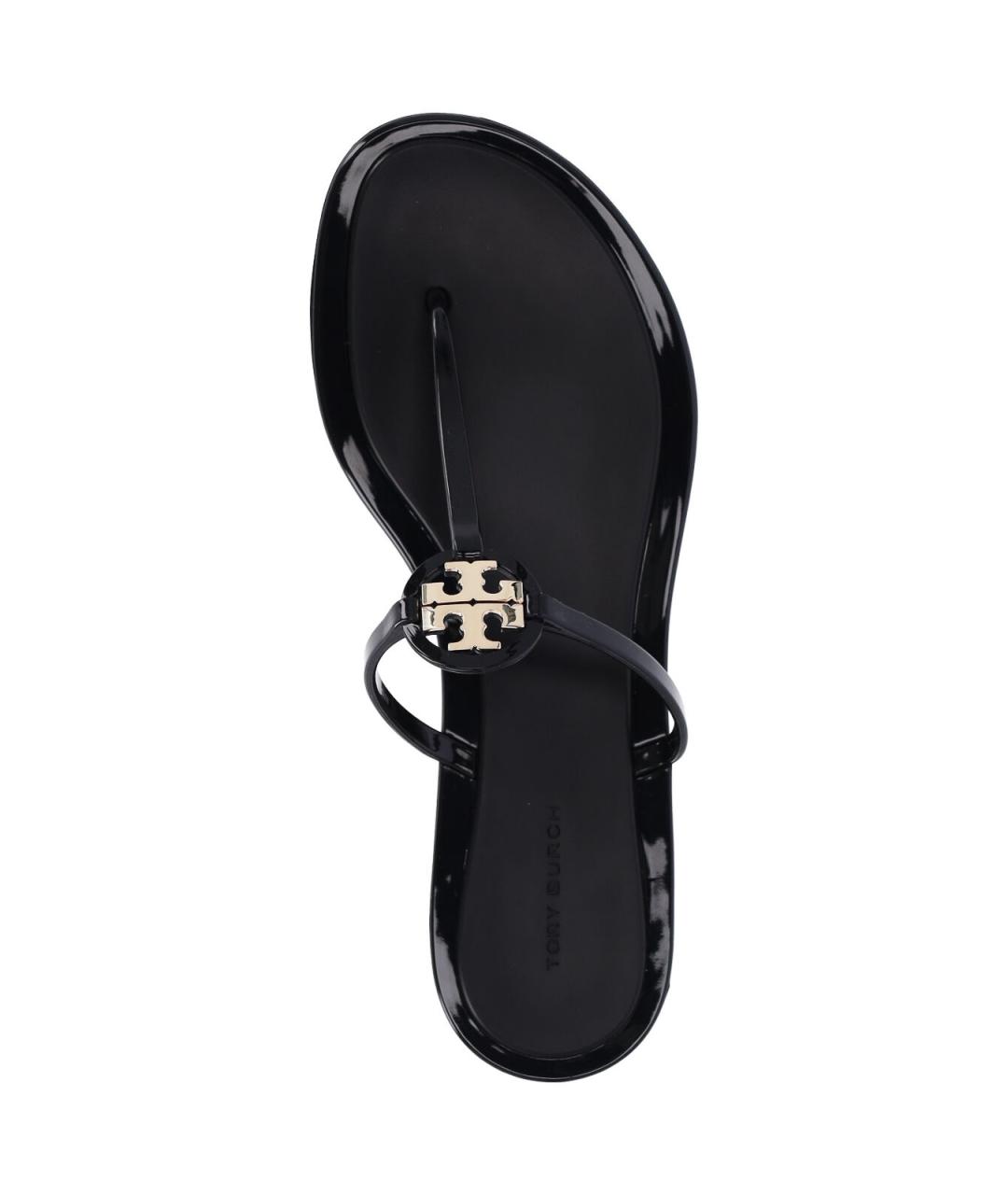 TORY BURCH Черные резиновые сандалии, фото 5