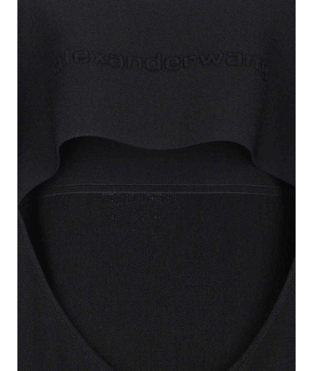 ALEXANDER WANG Черное вискозное повседневное платье, фото 3
