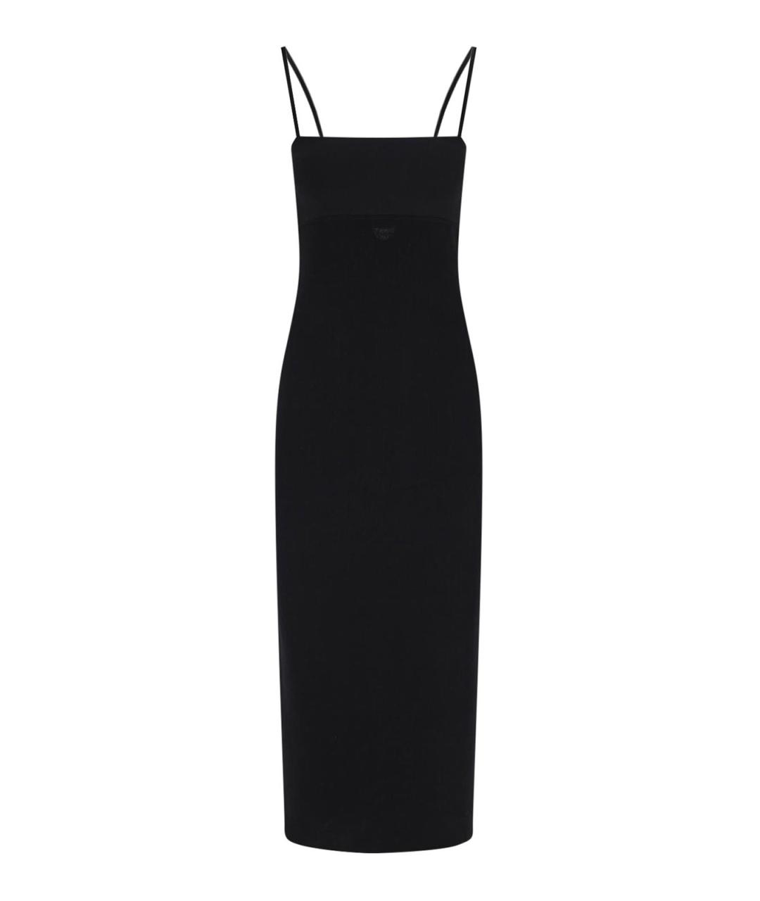 ALEXANDER WANG Черное вискозное повседневное платье, фото 1