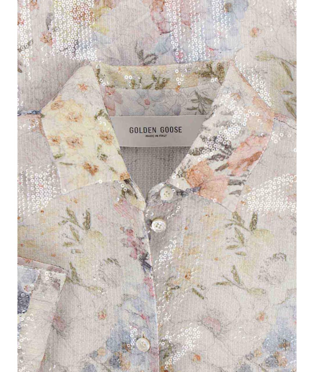 GOLDEN GOOSE Мульти вискозная рубашка, фото 4