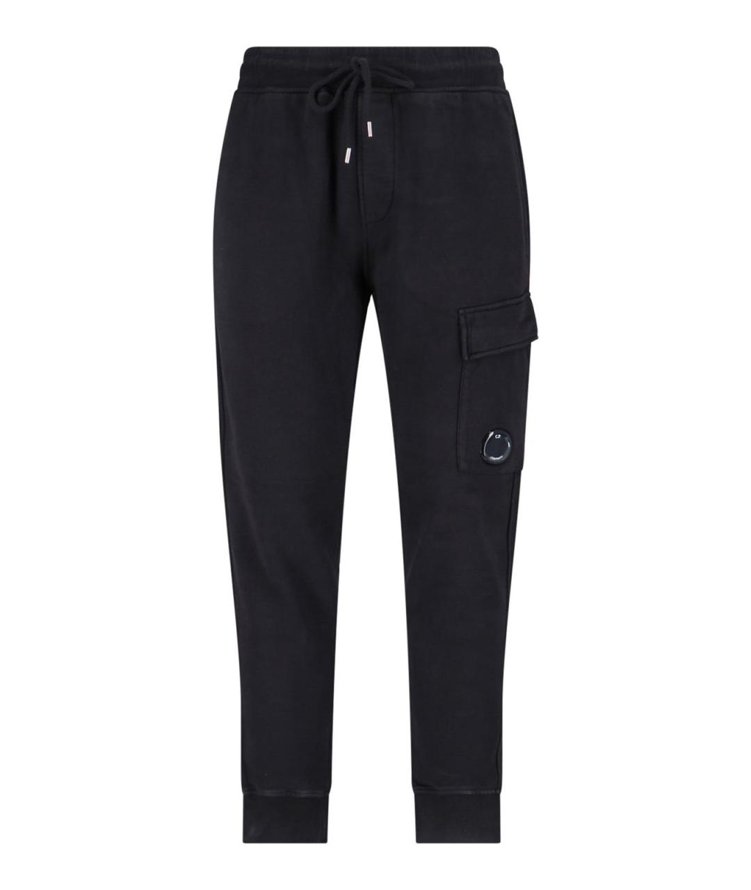 CP COMPANY Черные хлопковые повседневные брюки, фото 1