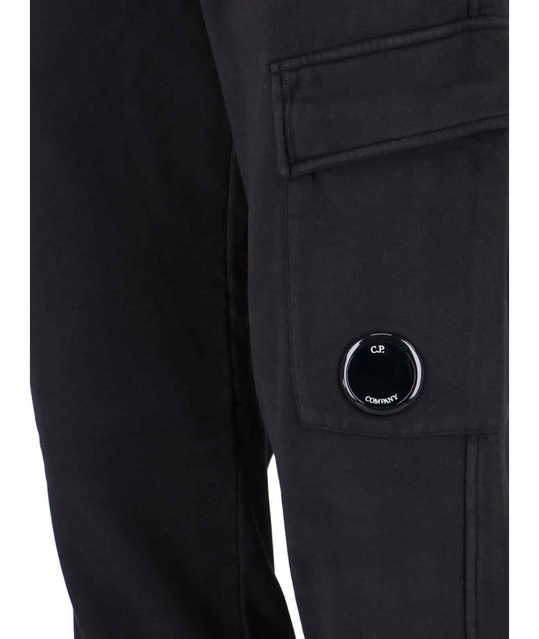 CP COMPANY Черные хлопковые повседневные брюки, фото 3