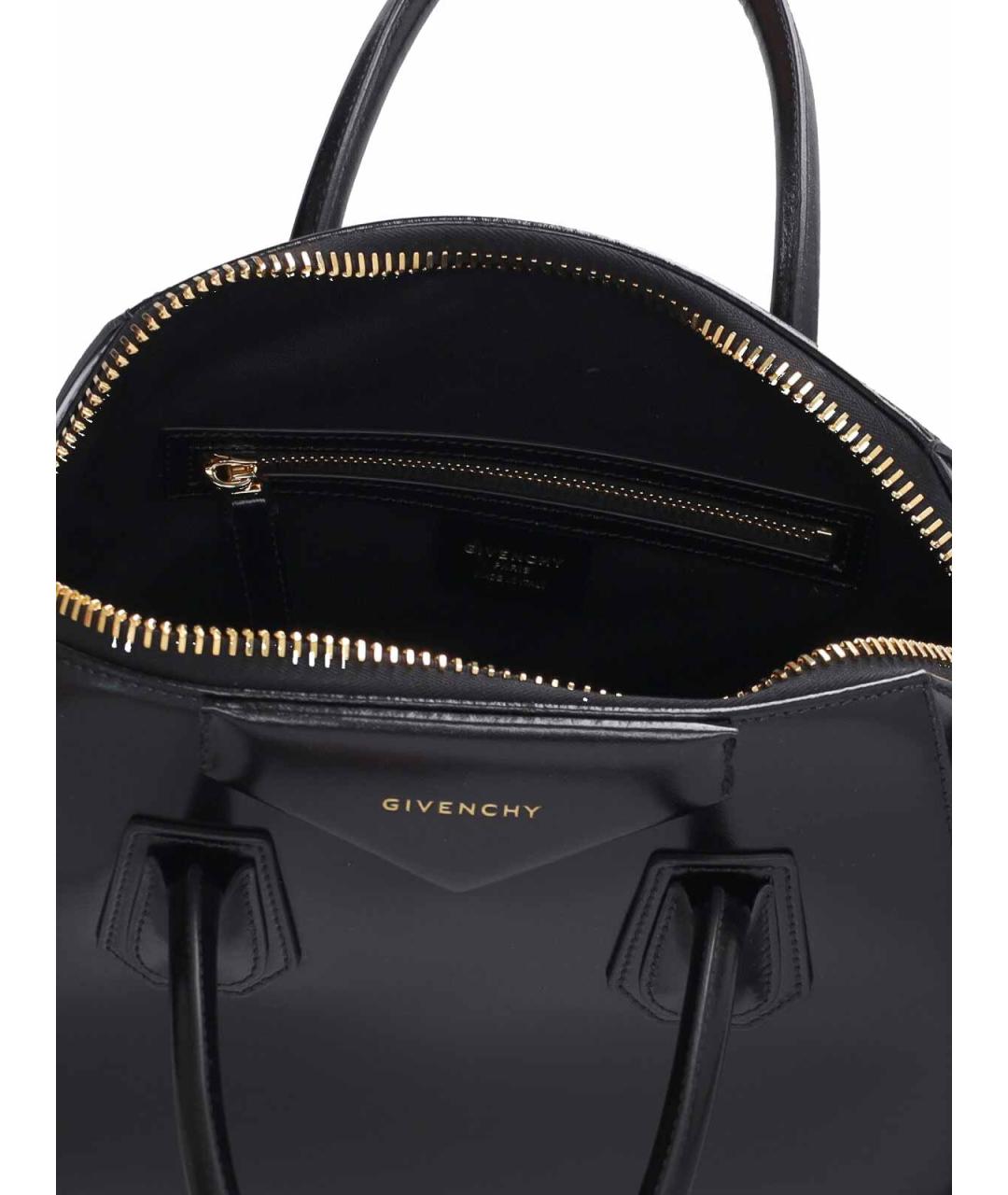 GIVENCHY Черная кожаная сумка тоут, фото 4