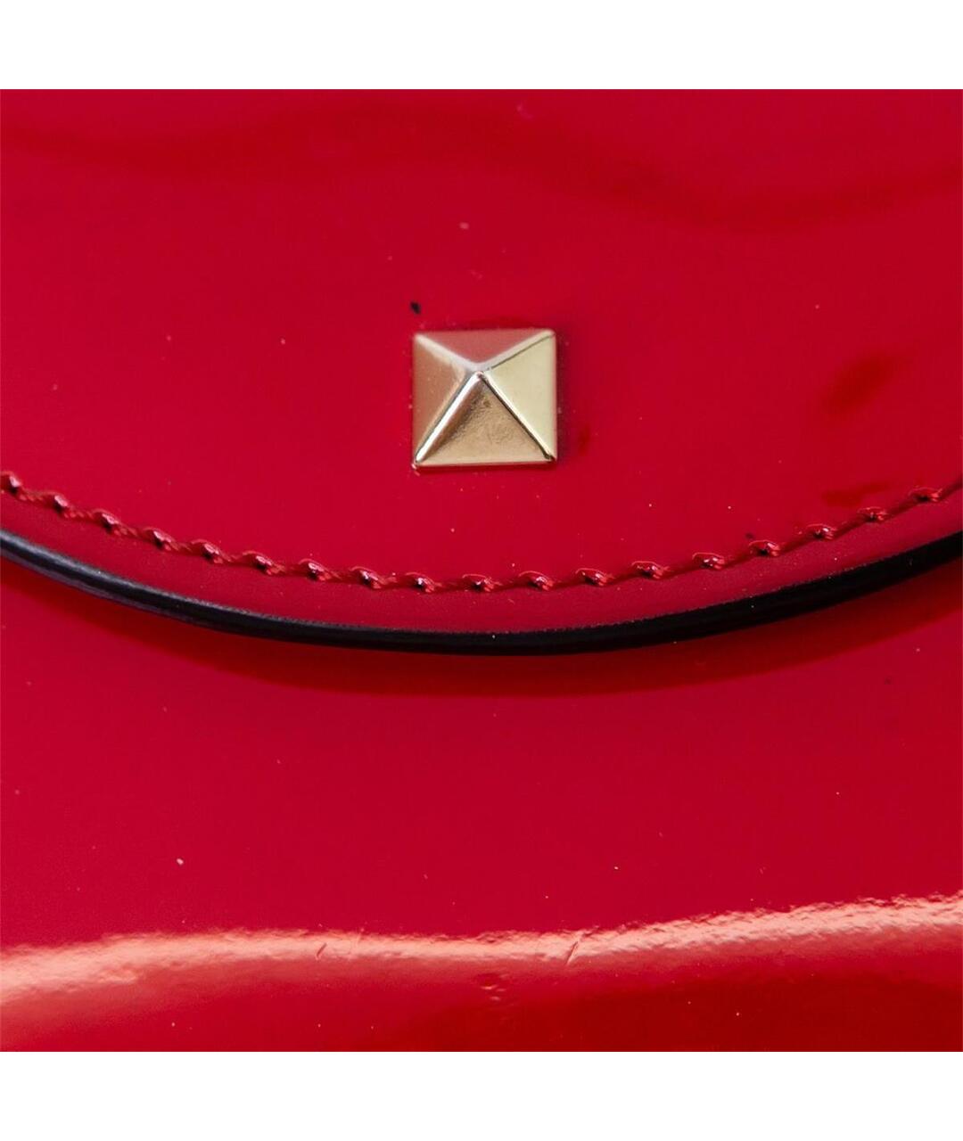 VALENTINO Красный кошелек из лакированной кожи, фото 2