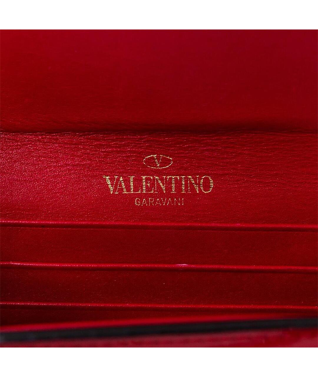 VALENTINO Красный кошелек из лакированной кожи, фото 4