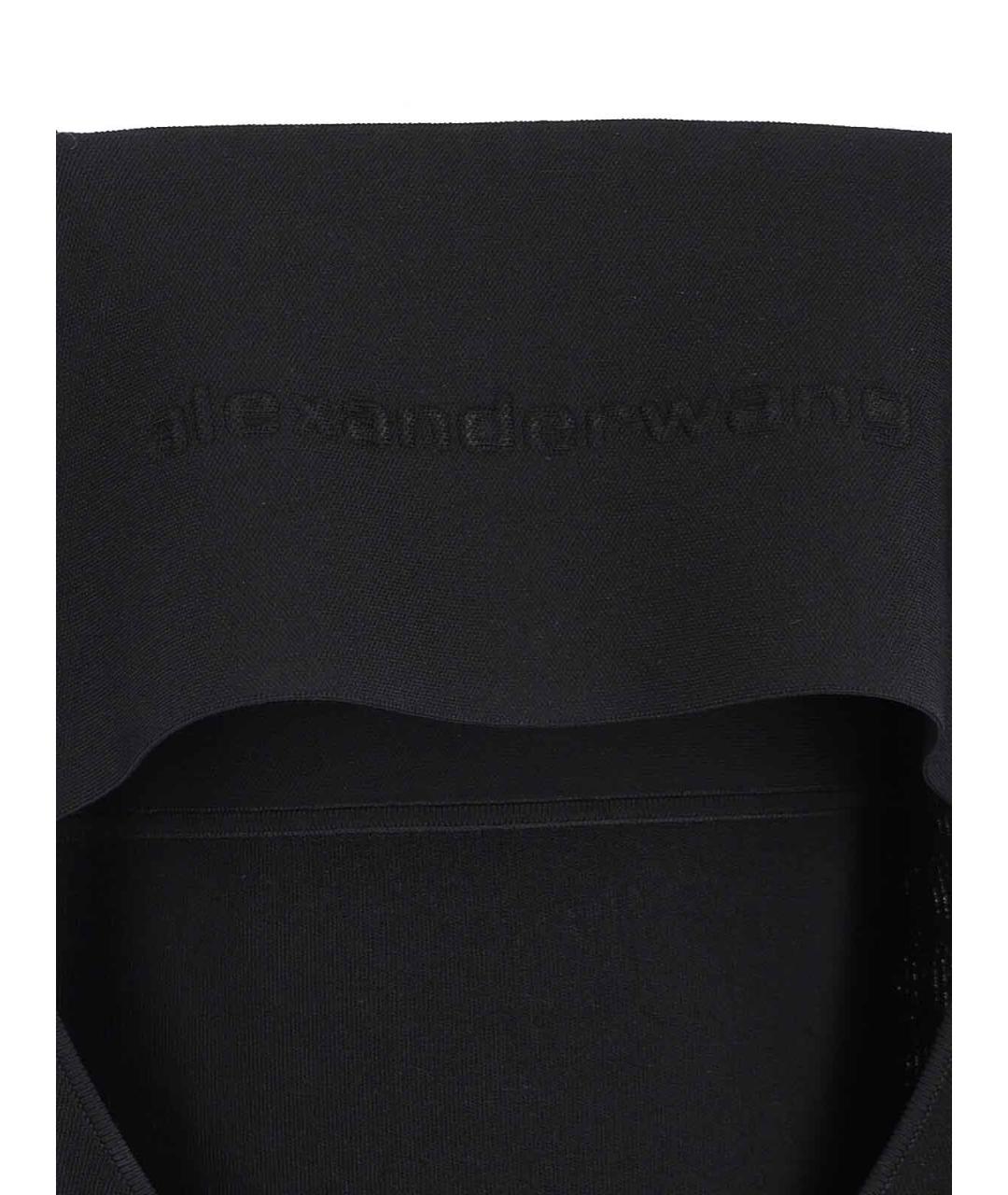 ALEXANDER WANG Черное вискозное повседневное платье, фото 3