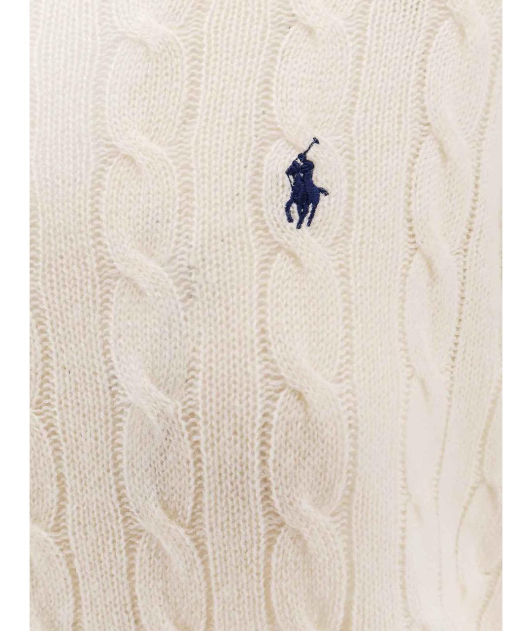 POLO RALPH LAUREN Бежевый кашемировый джемпер / свитер, фото 3