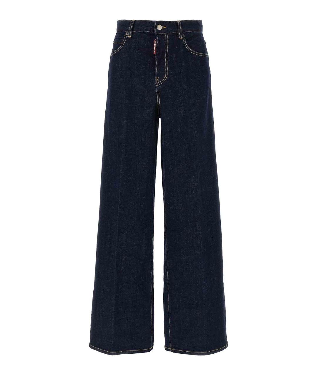 DSQUARED2 Синие хлопковые джинсы клеш, фото 1