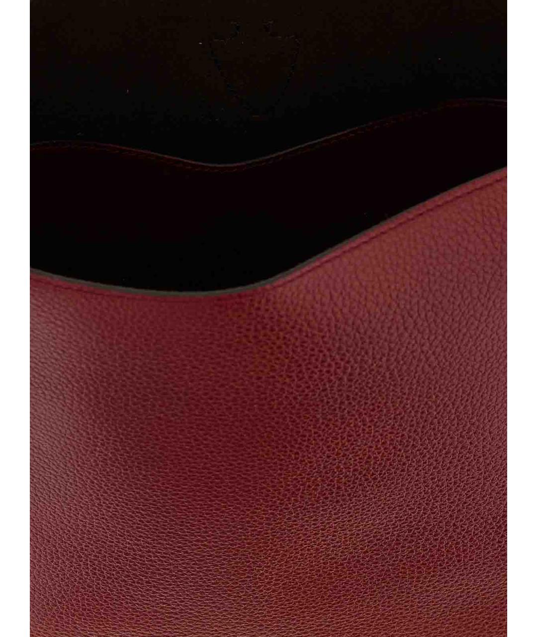 TOD'S Бордовая кожаная сумка через плечо, фото 4
