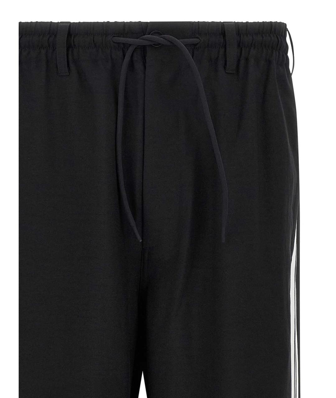 Y-3 Черные шерстяные повседневные брюки, фото 4