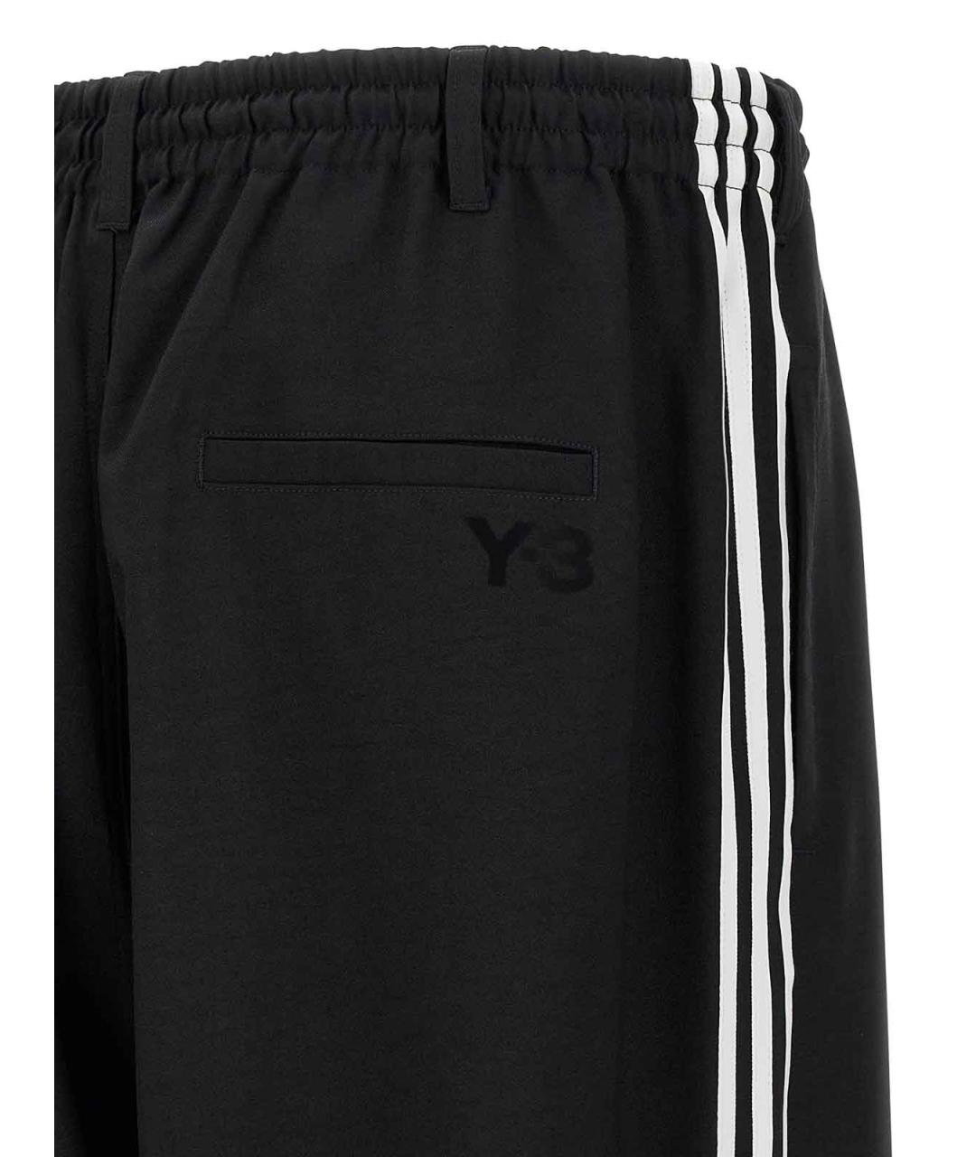 Y-3 Черные шерстяные повседневные брюки, фото 5