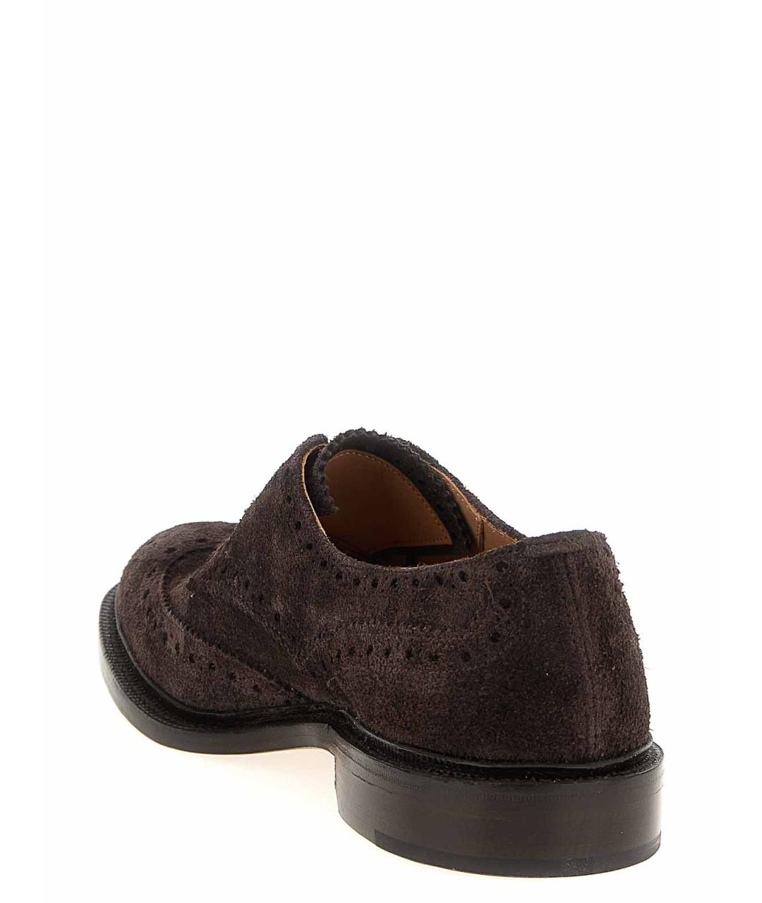 TRICKER'S Коричневые замшевые туфли, фото 3