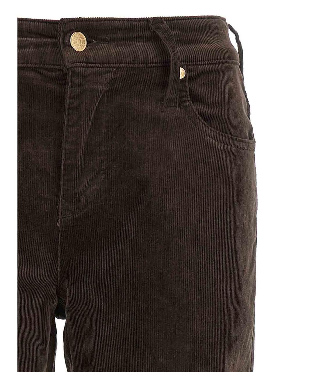 7 FOR ALL MANKIND Коричневые полиэстеровые брюки широкие, фото 3