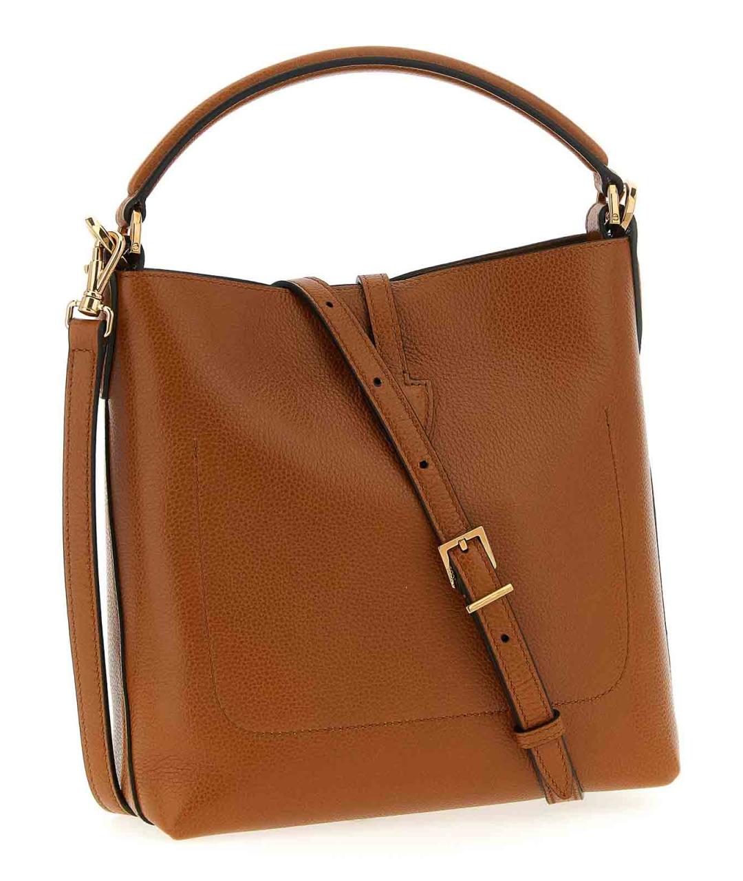 TOD'S Коричневая кожаная сумка через плечо, фото 2