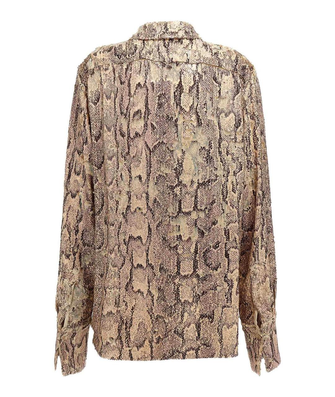 DRIES VAN NOTEN Розовая вискозная рубашка, фото 2