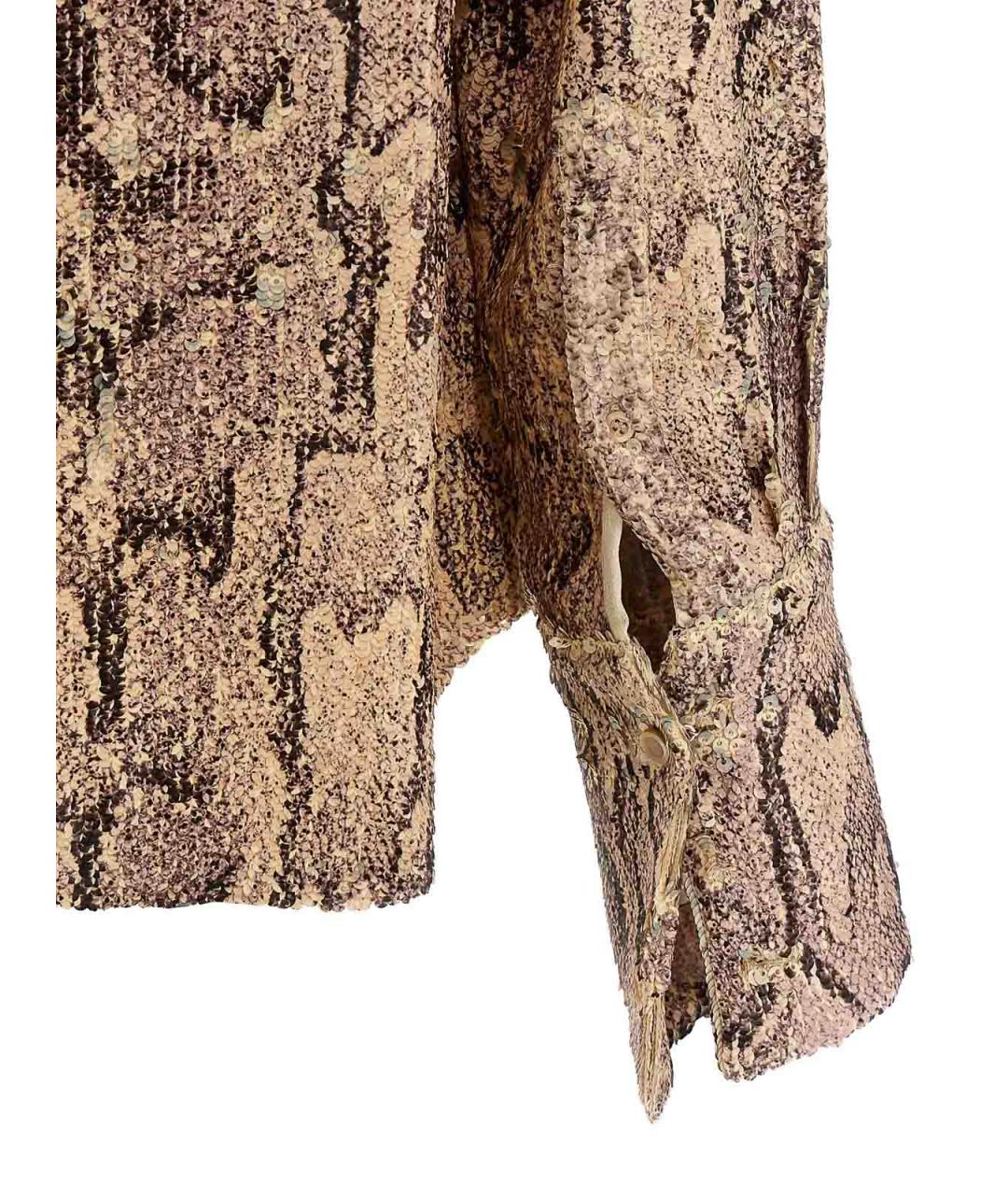 DRIES VAN NOTEN Розовая вискозная рубашка, фото 4