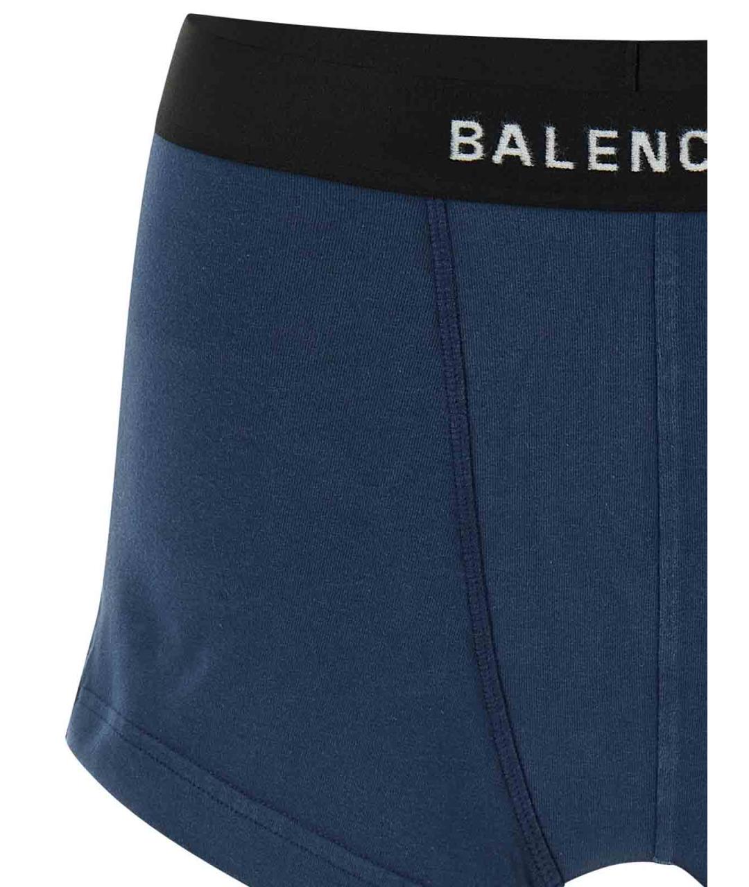 BALENCIAGA Синяя хлопковая юбка миди, фото 3