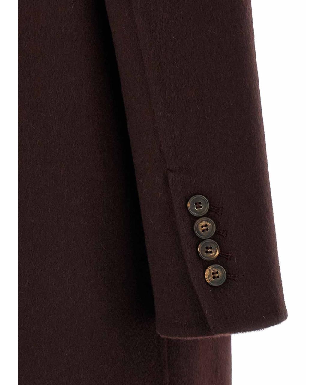 BRUNELLO CUCINELLI Бордовое кашемировое пальто, фото 4