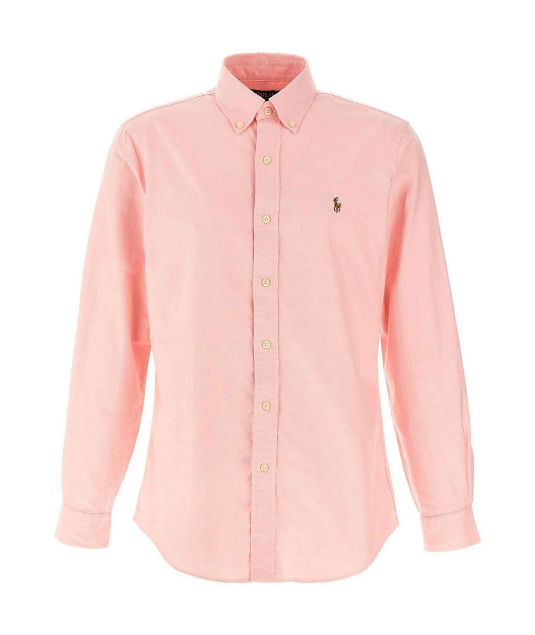 POLO RALPH LAUREN Бежевая хлопковая классическая рубашка, фото 1