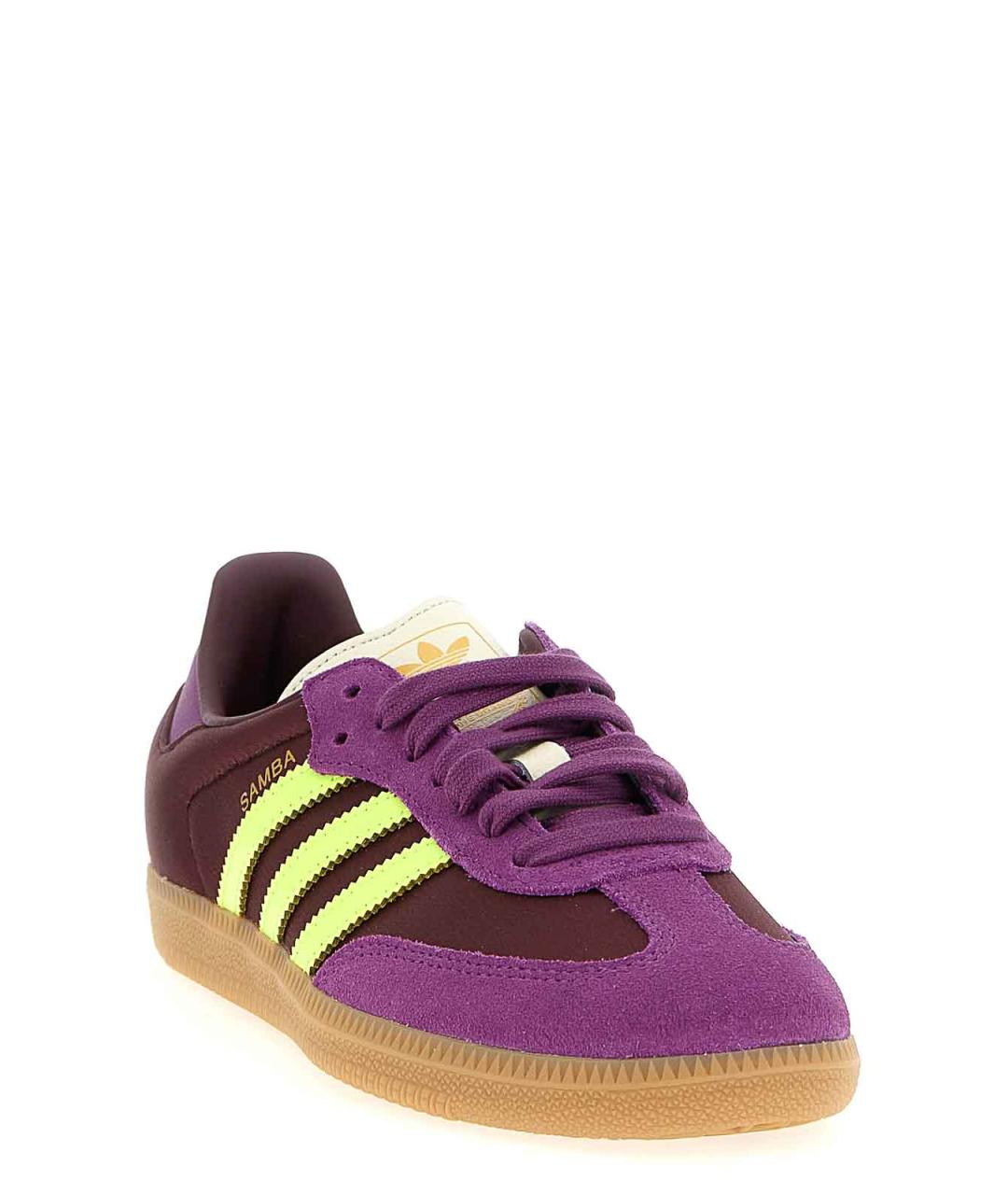 ADIDAS Фиолетовые замшевые кроссовки, фото 2