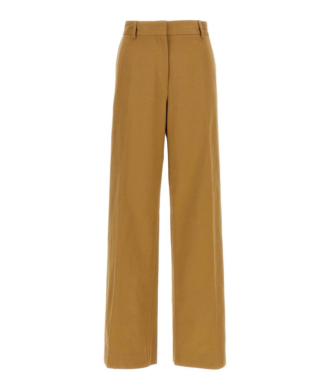 DRIES VAN NOTEN Бежевые хлопковые брюки широкие, фото 1