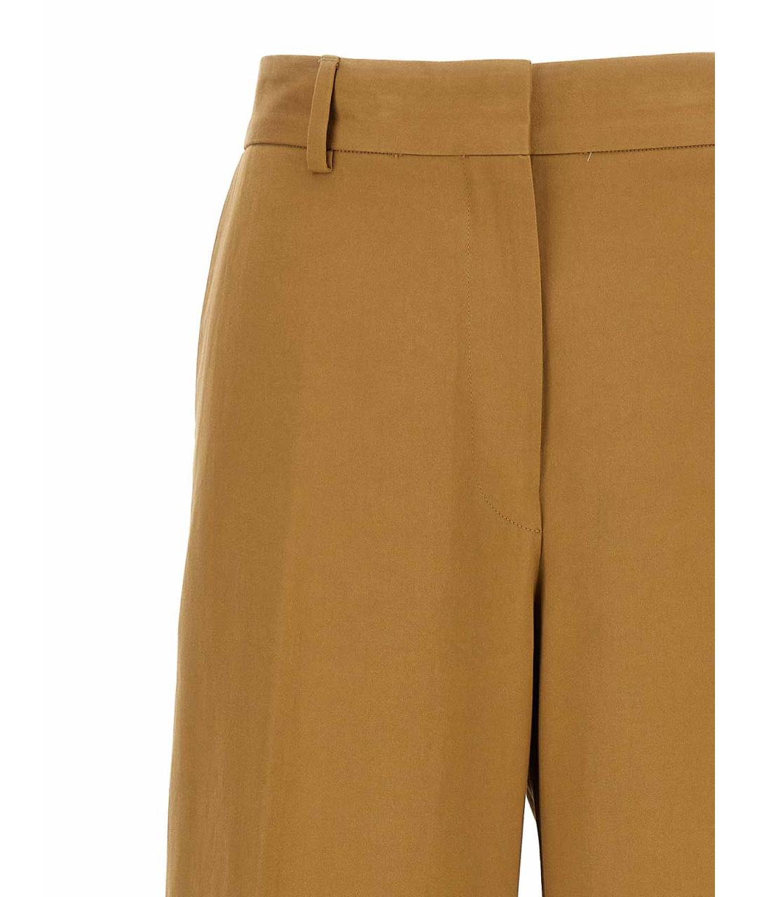 DRIES VAN NOTEN Бежевые хлопковые брюки широкие, фото 3