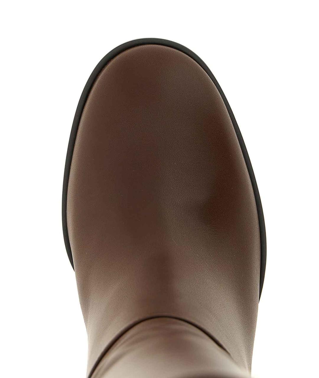 GIANVITO ROSSI Коричневые кожаные сапоги, фото 4