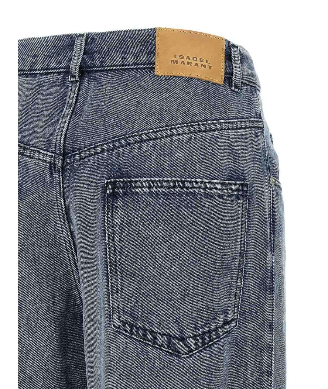 ISABEL MARANT Голубые хлопковые джинсы клеш, фото 4