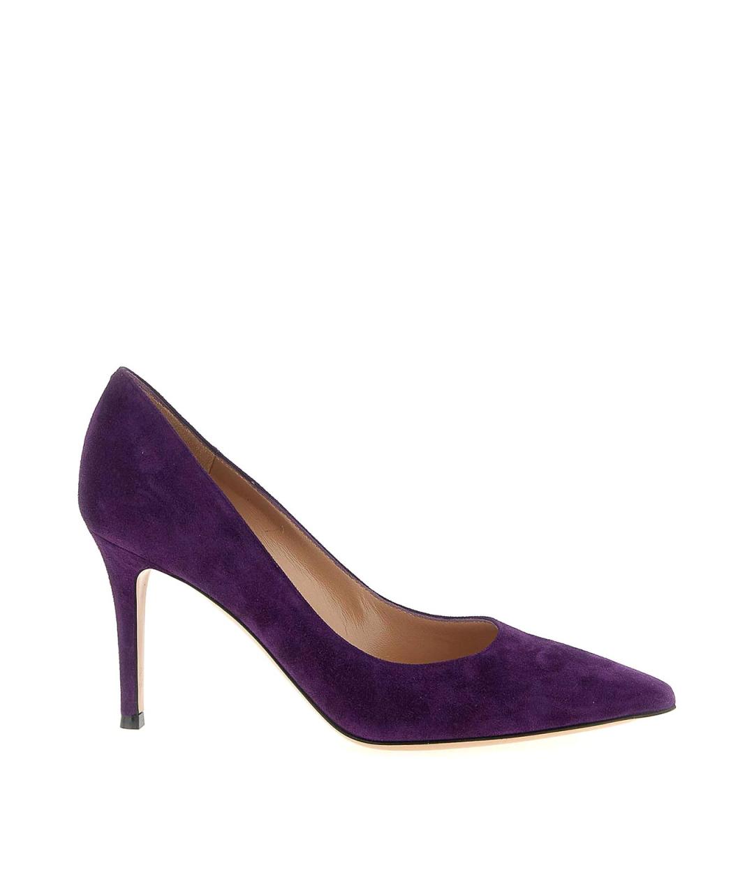 GIANVITO ROSSI Фиолетовые замшевые туфли, фото 1