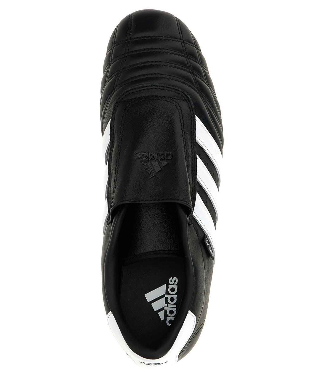 ADIDAS Черные кожаные кроссовки, фото 4