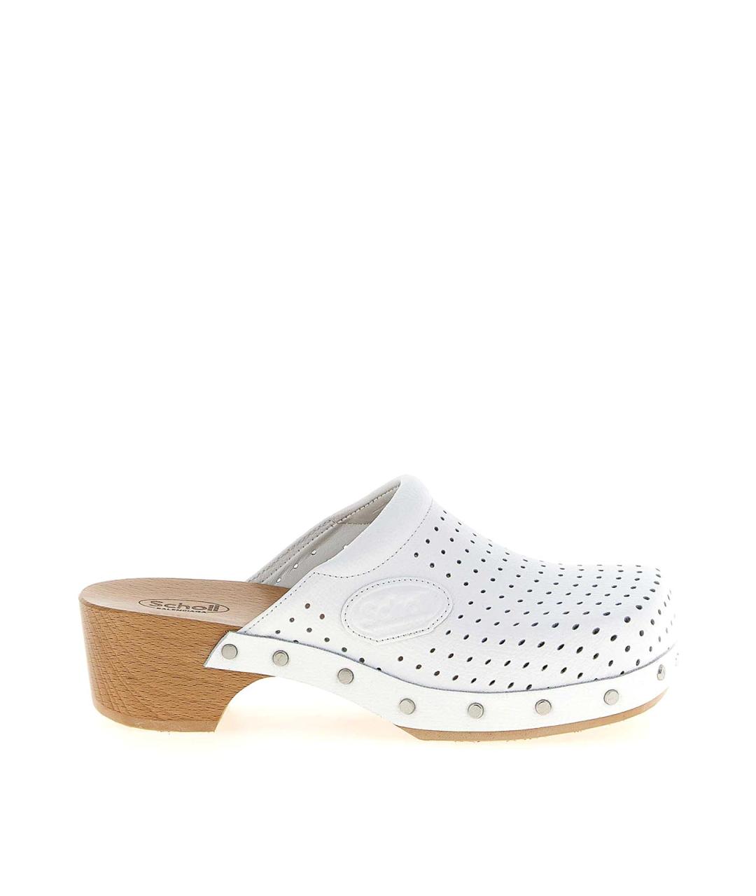 BALENCIAGA Белые кожаные мюли, фото 1