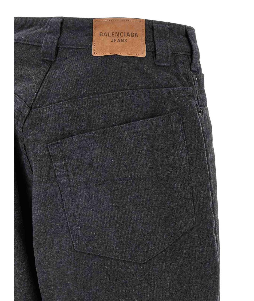 BALENCIAGA Серый хлопковый спортивный костюм, фото 4
