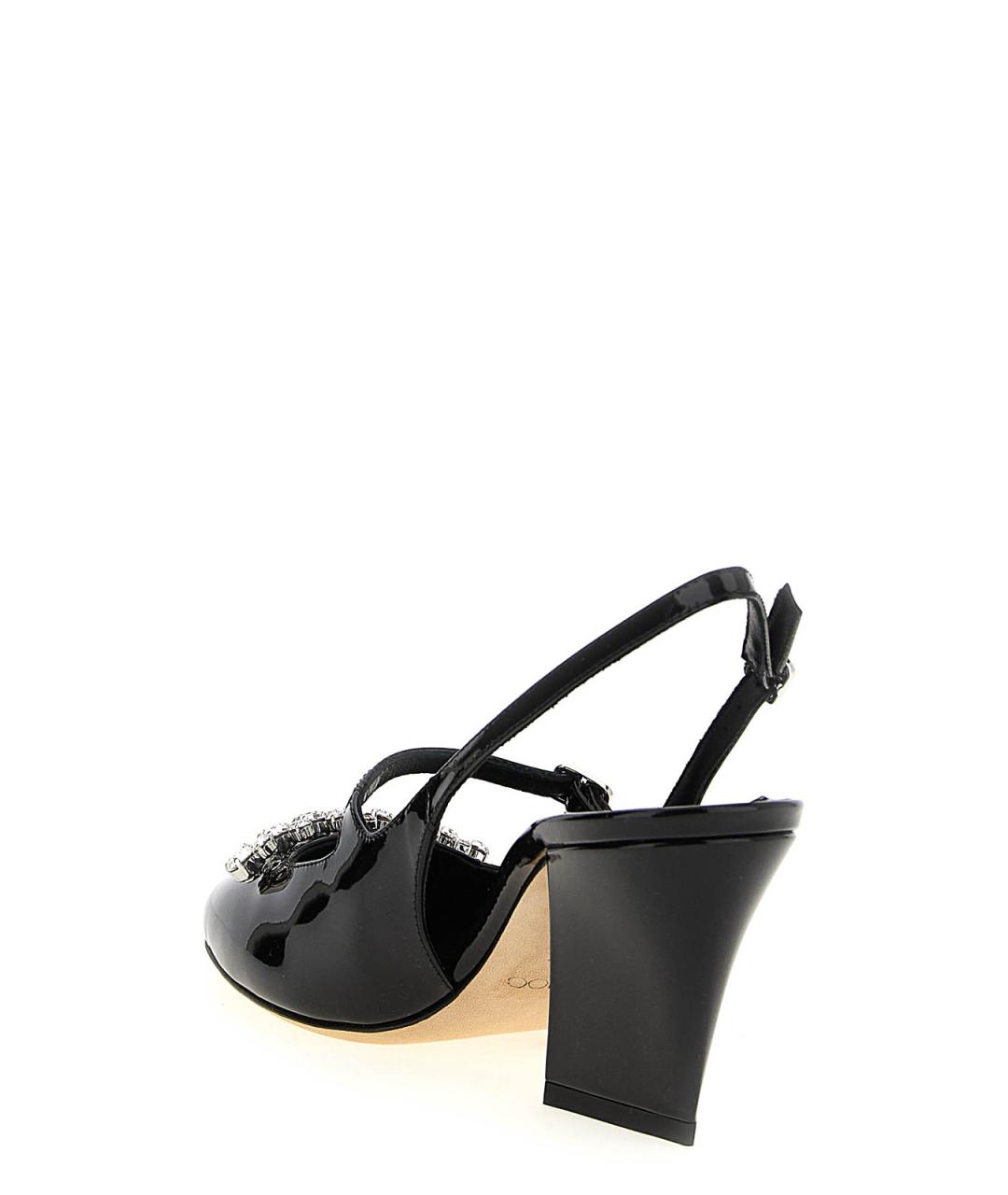 JIMMY CHOO Черные туфли из лакированной кожи, фото 3